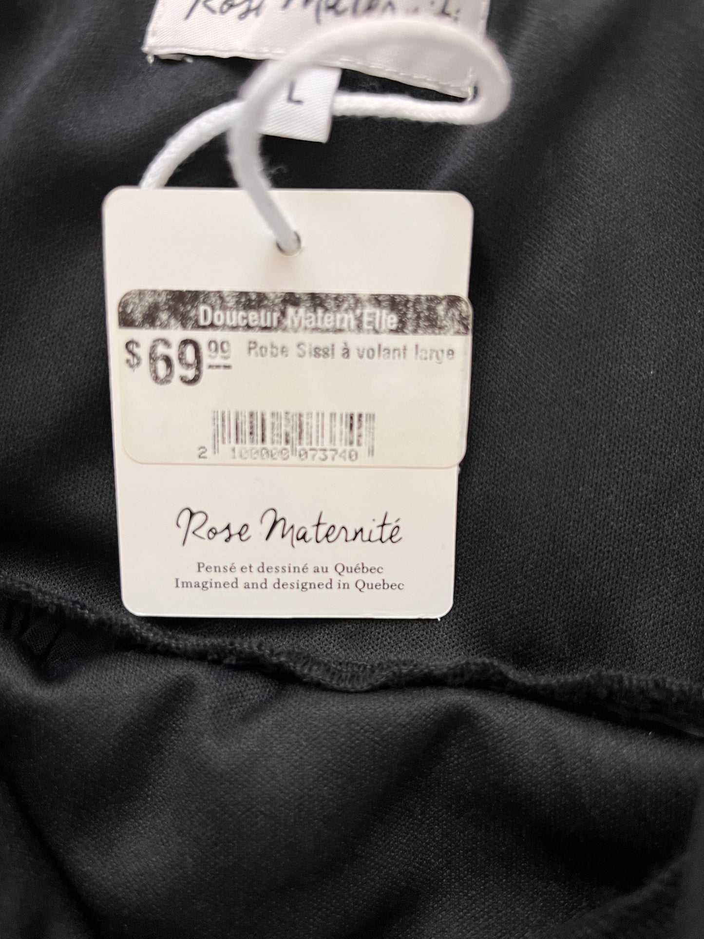 Robe Rose maternité Sisi large