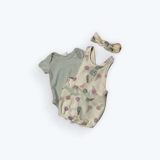Ensemble trois pièces PL baby 3 mois