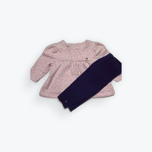 Robe et legging Tommy hilfiger 6-9 mois